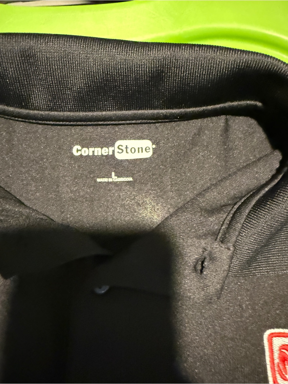 Men’s Black Dodge Logo Polo Shirt size large - Picture 2 of 4
